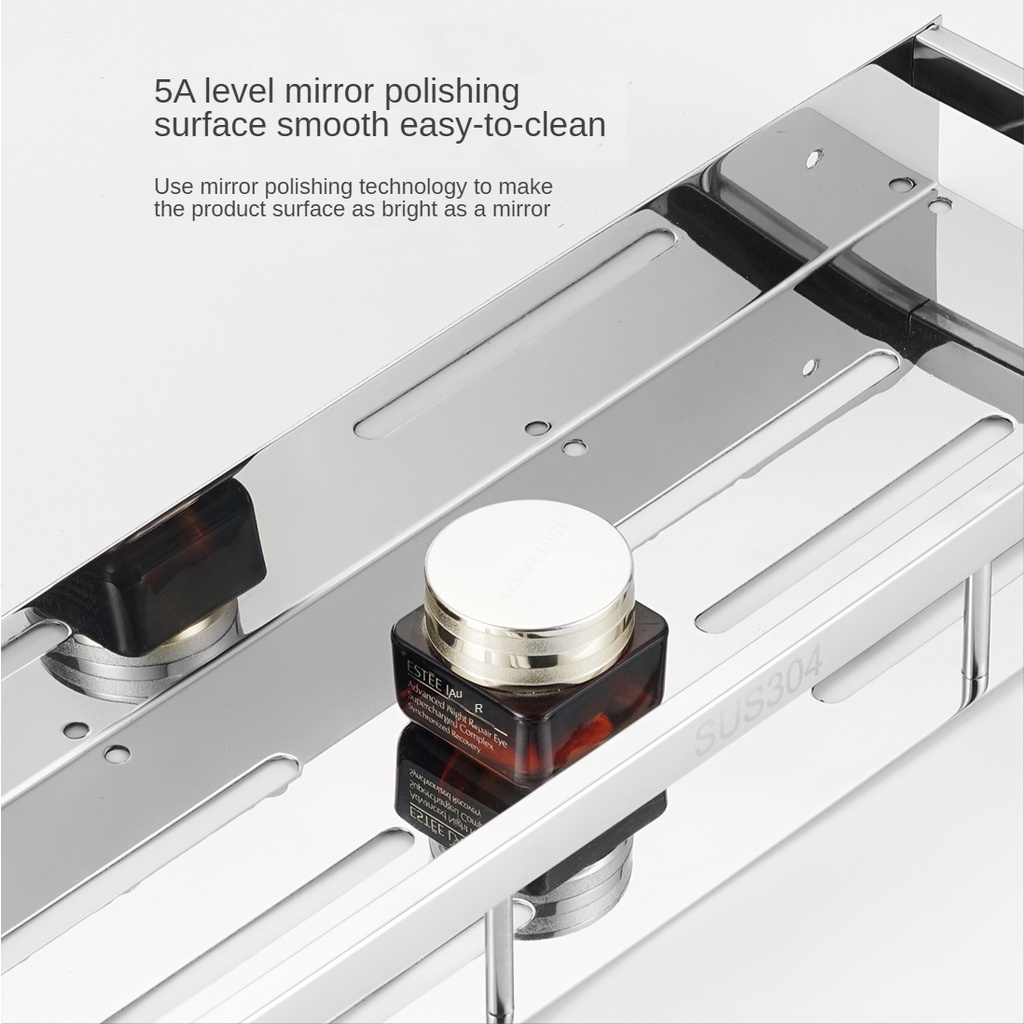 Kệ Đựng Gia Vị Dán Tường Xinkunlong Inox SUS304 Đa Chức Năng