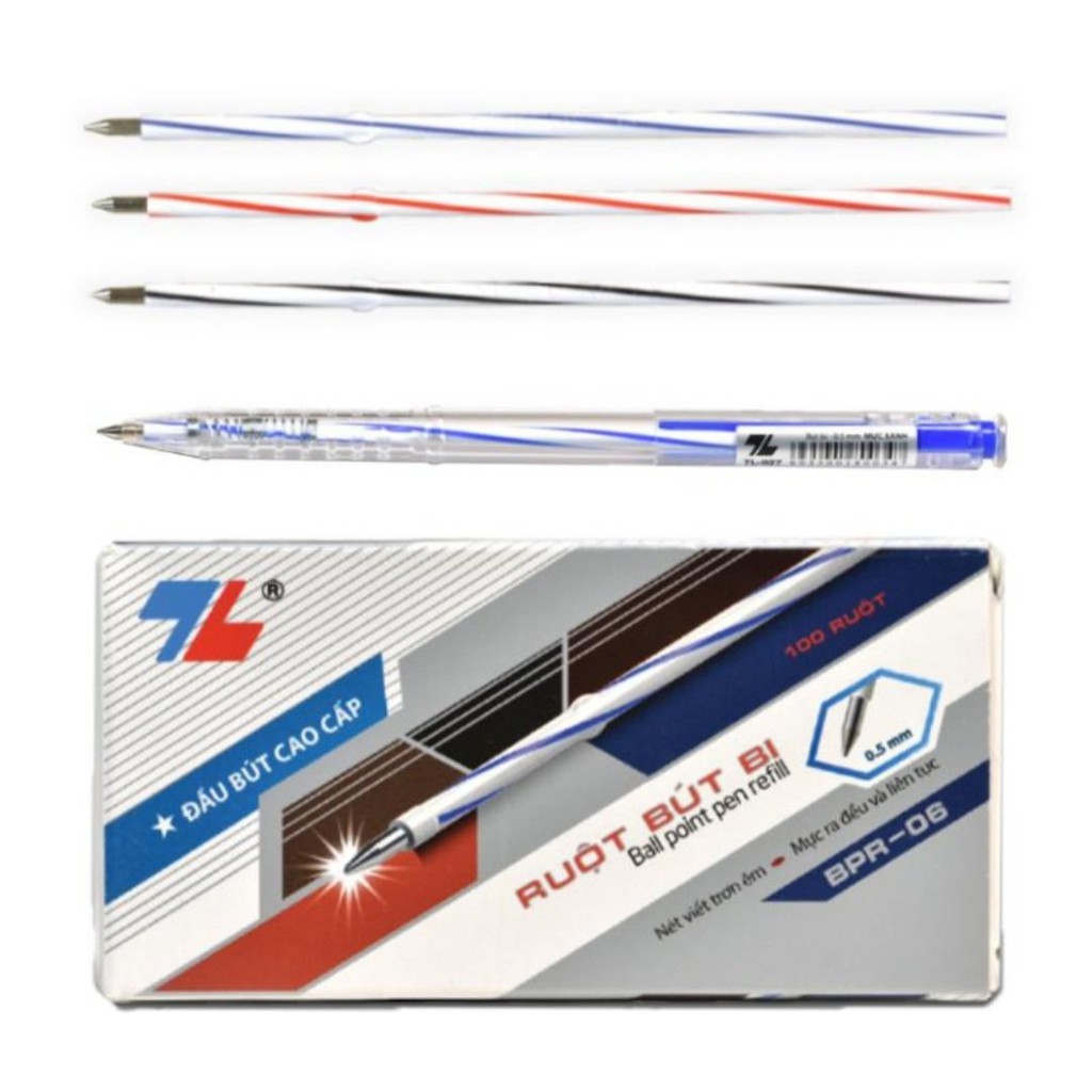 Ruột bút bi Thiên long BPR-06, nét 0.5mm  hàng có kiểm tra chất lượng và an toàn
