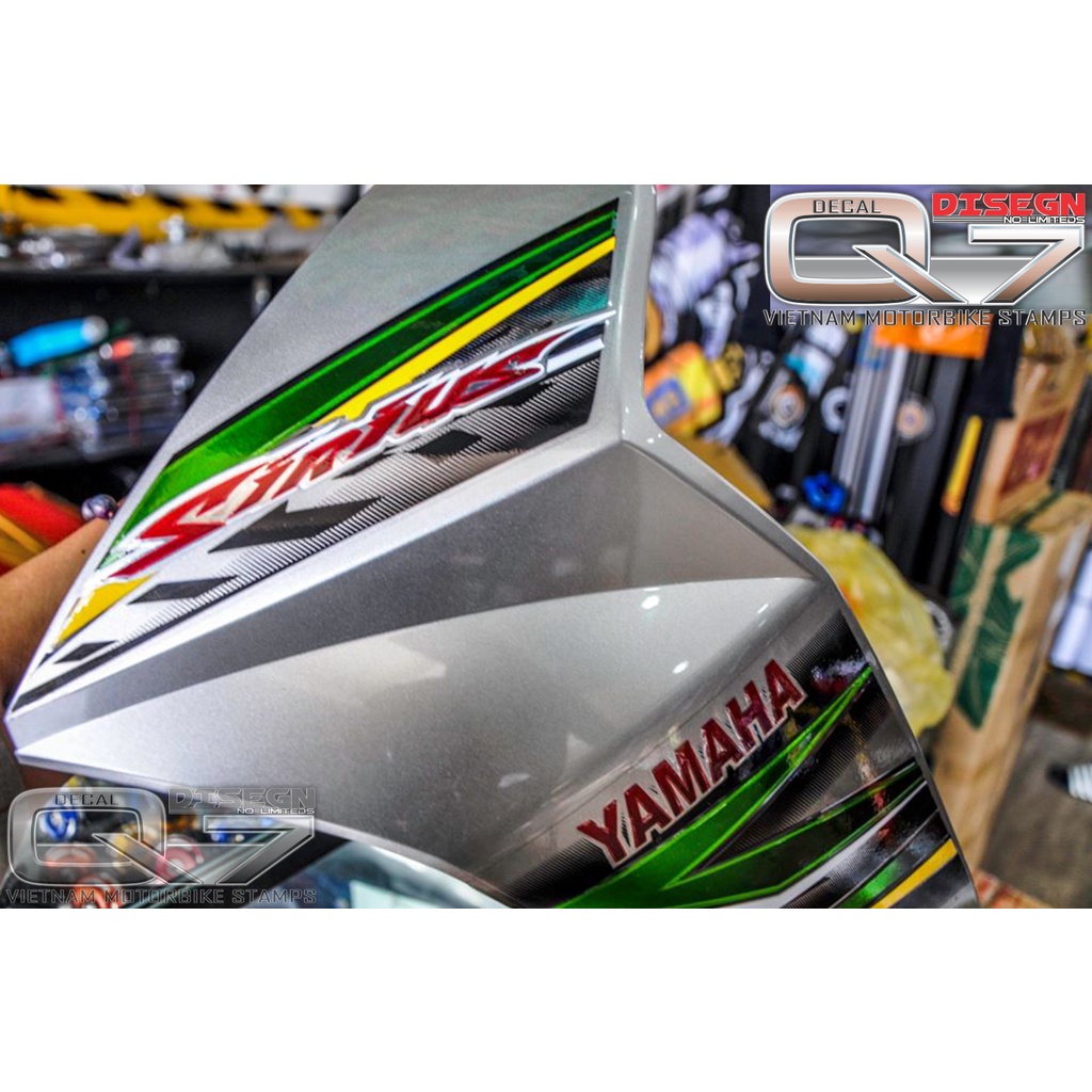 Tem Rời Sirius 110 Xanh Bạc Đen