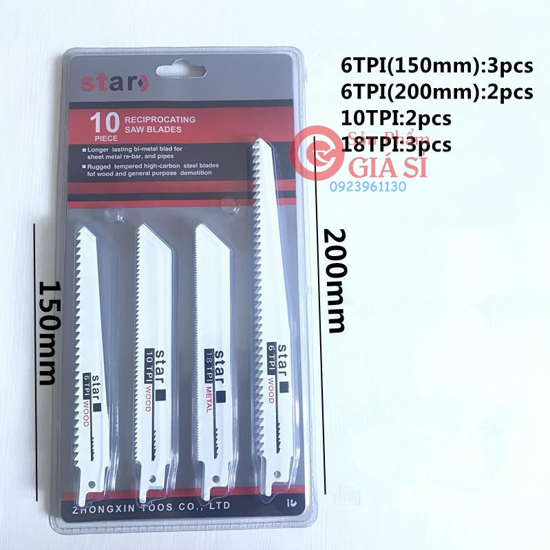 Bộ 10 lưỡi cưa đa năng ❤️freeship❤️