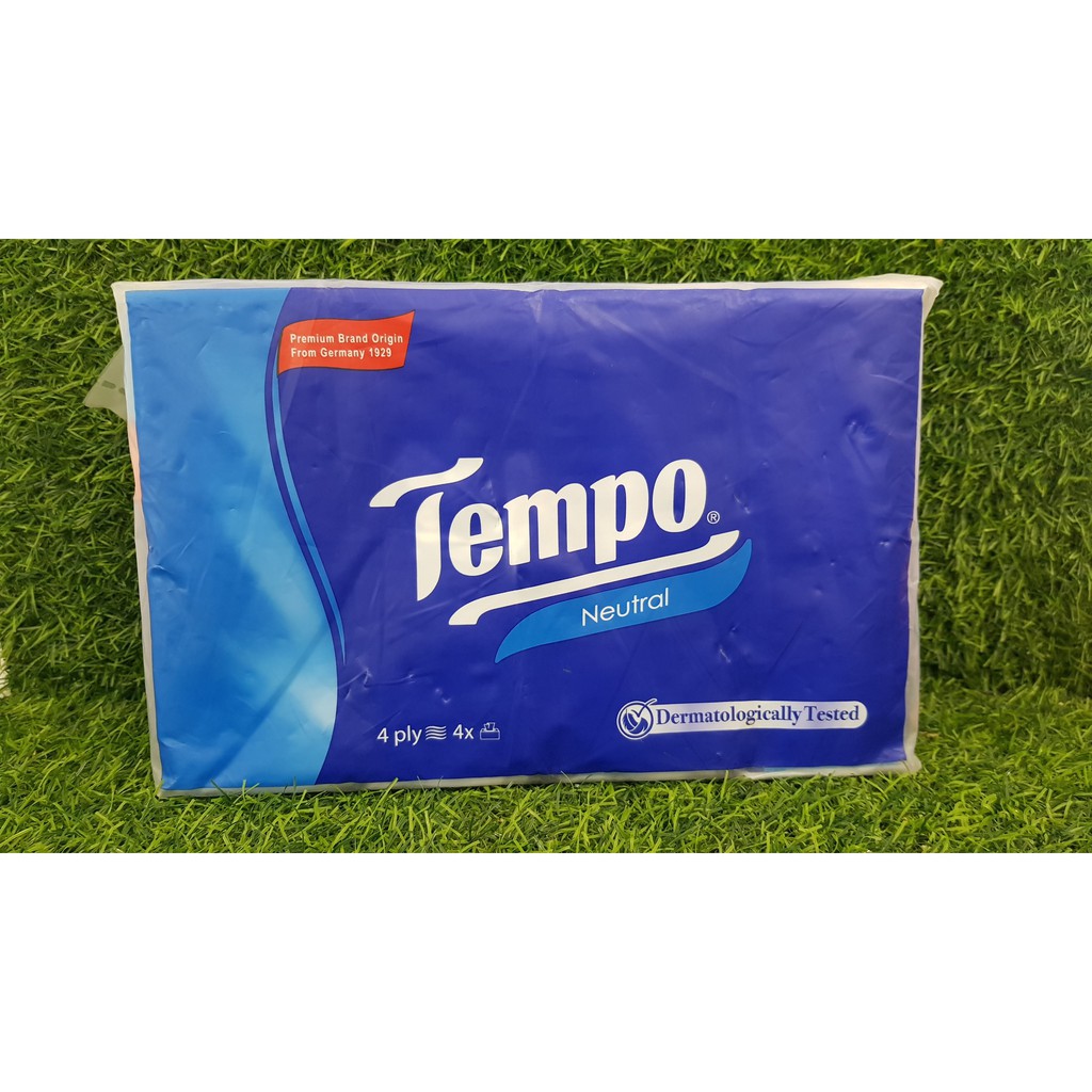 Lốc 4 Gói Khăn Giấy Tempo Softpack Neutral 4 Lớp ( 90 tờ )