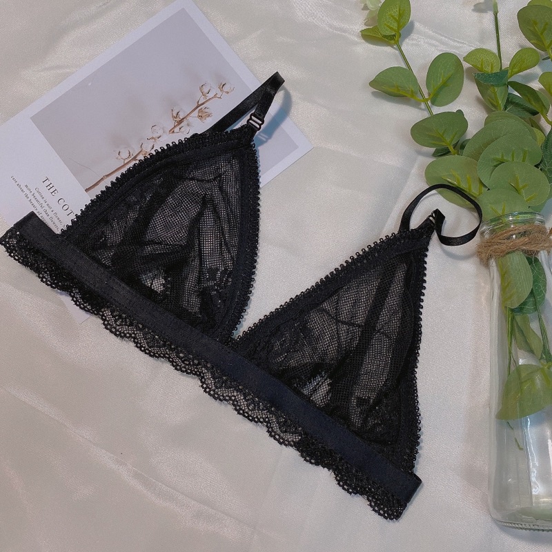 Grid Black Bralette - Áo lót ren lưới sexy dễ thương thoải mái | BigBuy360 - bigbuy360.vn