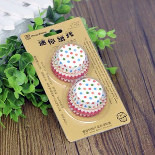 Bộ giấy lót Cupcake mềm mini 30 100c