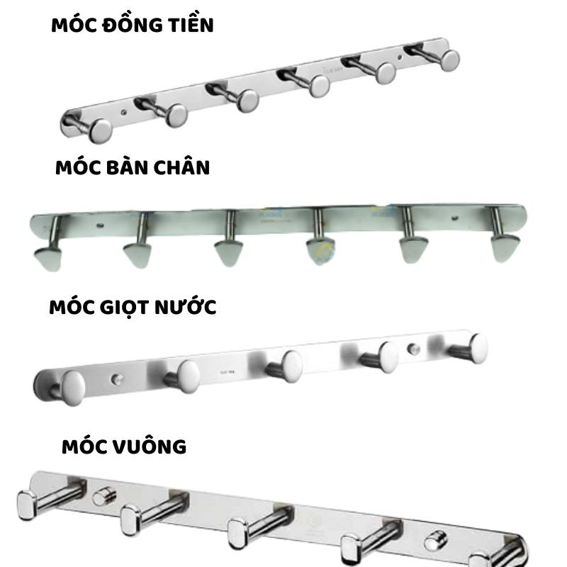 Móc treo quần áo gắn tường Inox 304, Móc gắn tường treo đồ cao cấp chắc chắn sang trọng, chống rỉ sét chịu lực tốt