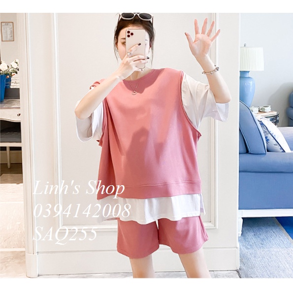 Set Áo Quần Bầu Bộ Bầu Xinh SAQ255