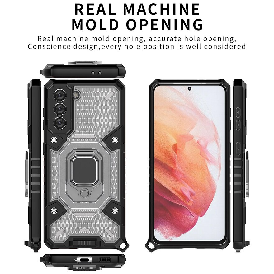 Ốp Điện Thoại Chống Sốc Có Nhẫn Đeo Tay Từ Tính Cho Samsung S21 Ultra Note 20 Galaxy A51 A71 A52 A42 5g M51 M21