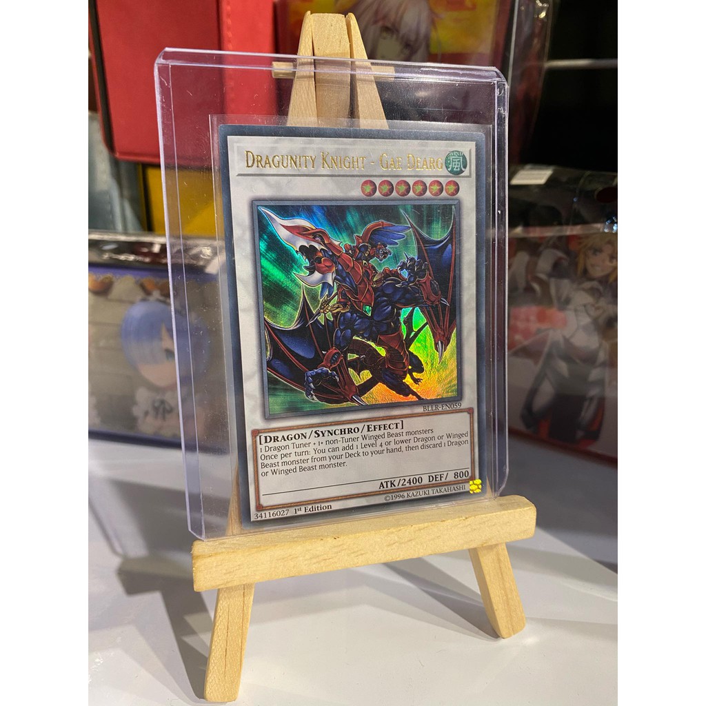 Lá bài thẻ bài Yugioh Dragunity Knight Gae Dearg – Ultra Rare - Tặng bọc bài nhựa bảo quản