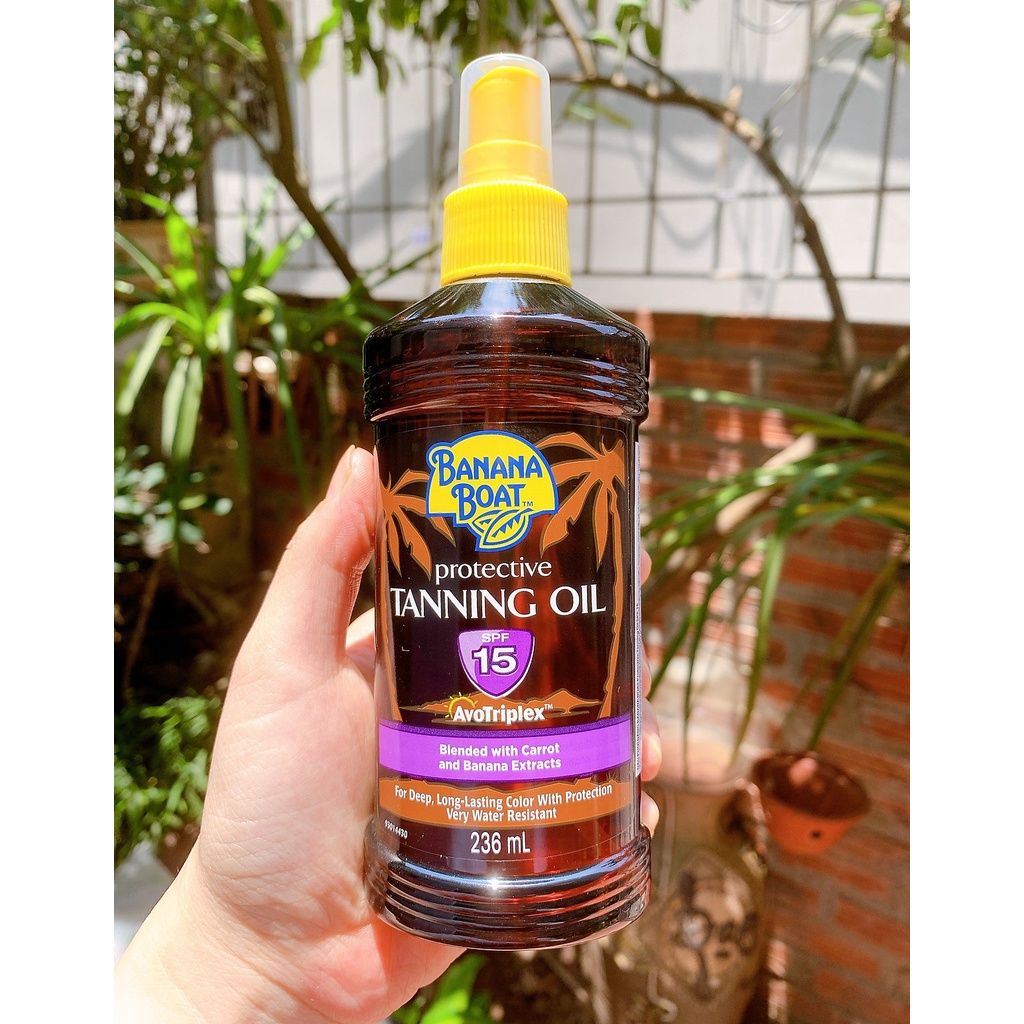 BANANA BOAT DARK TANNING OIL Dầu Phơi Nắng Dark Tanning Oil Banana Boat SPF15