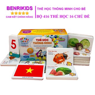 Thẻ flashcard cho bé học 16 chủ đề gồm 416 thẻ