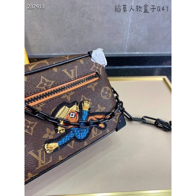 Túi đeo chéo dạng hộp LV cao cấp