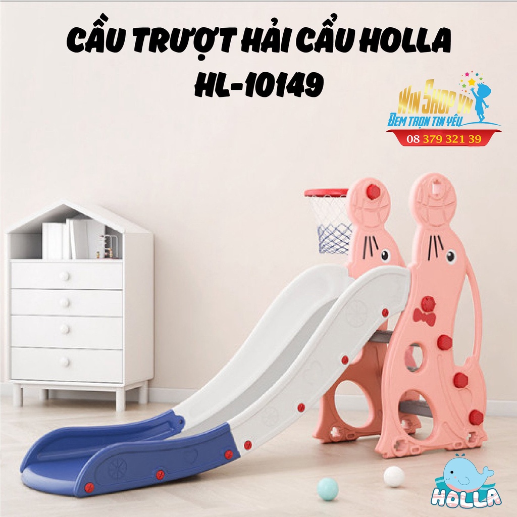 Cầu trượt đơn Hải Cẩu Holla HL-10149 mới nhất 2022 | Đồ chơi cầu trượt cho bé