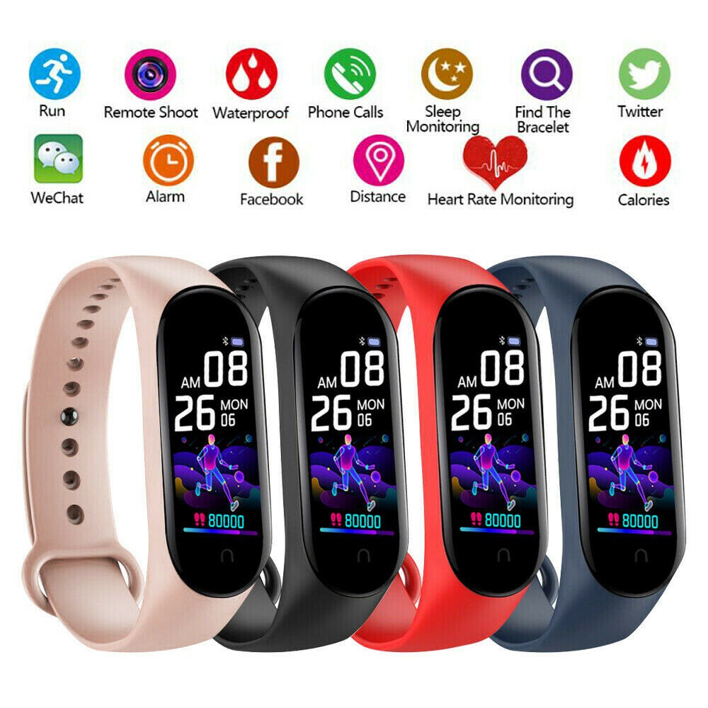 ♈✻ĐIỂM♈✻Xiaomi M6 Thể Thao Thông Minh Nam Nữ Chống Thấm Nước Huyết P Nhịp Tim Vòng Tay Dành Cho Android IOS