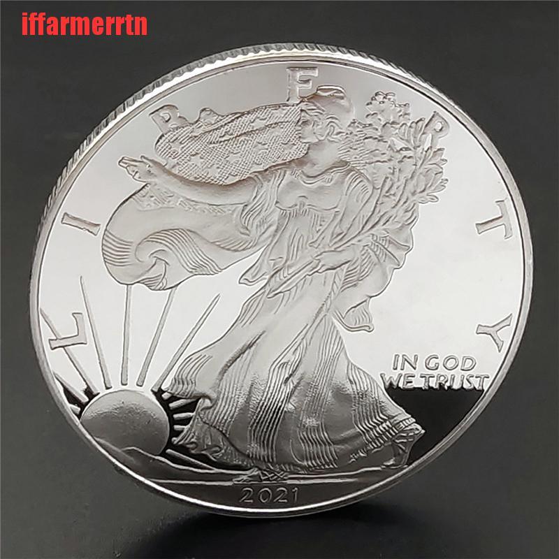 {iffarmerrtn}2021 United Statue of Liberty Challenge Coin Fine Silver Collectibles America Co NZM