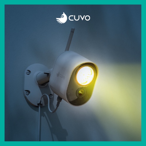 Camera AI đèn an ninh CUVO LA620W - Camera wifi ngoài trời có đèn pha siêu sáng, còi báo động 110dB | BigBuy360 - bigbuy360.vn
