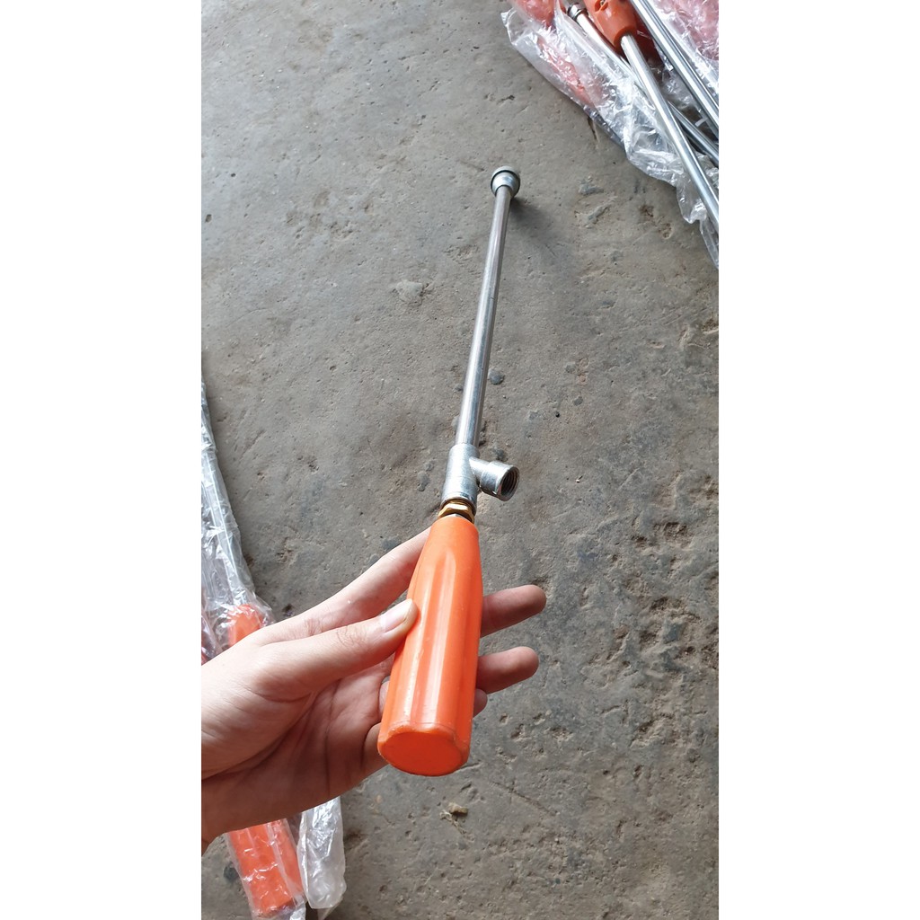 Cần xịt thẳng phun chỉnh áp lực tia nước to nhỏ cho máy rửa xe cao áp kiêm béc phun gắn súng xịt dài 55cm