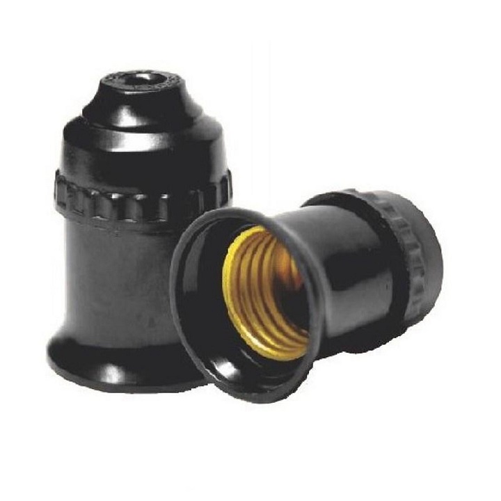 Đui đèn xoay E27, đui treo. đui gắn tường chếch 45 độ, 90 độ Đen, Trắng