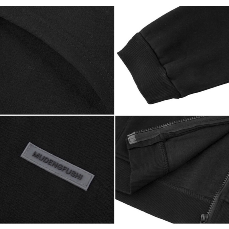 [CHÍNH HÃNG + DEAL SỐC] Áo hoodie zip nỉ lót lông cao cấp ulzzang nam nữ basic 3 màu gắn tag | BigBuy360 - bigbuy360.vn