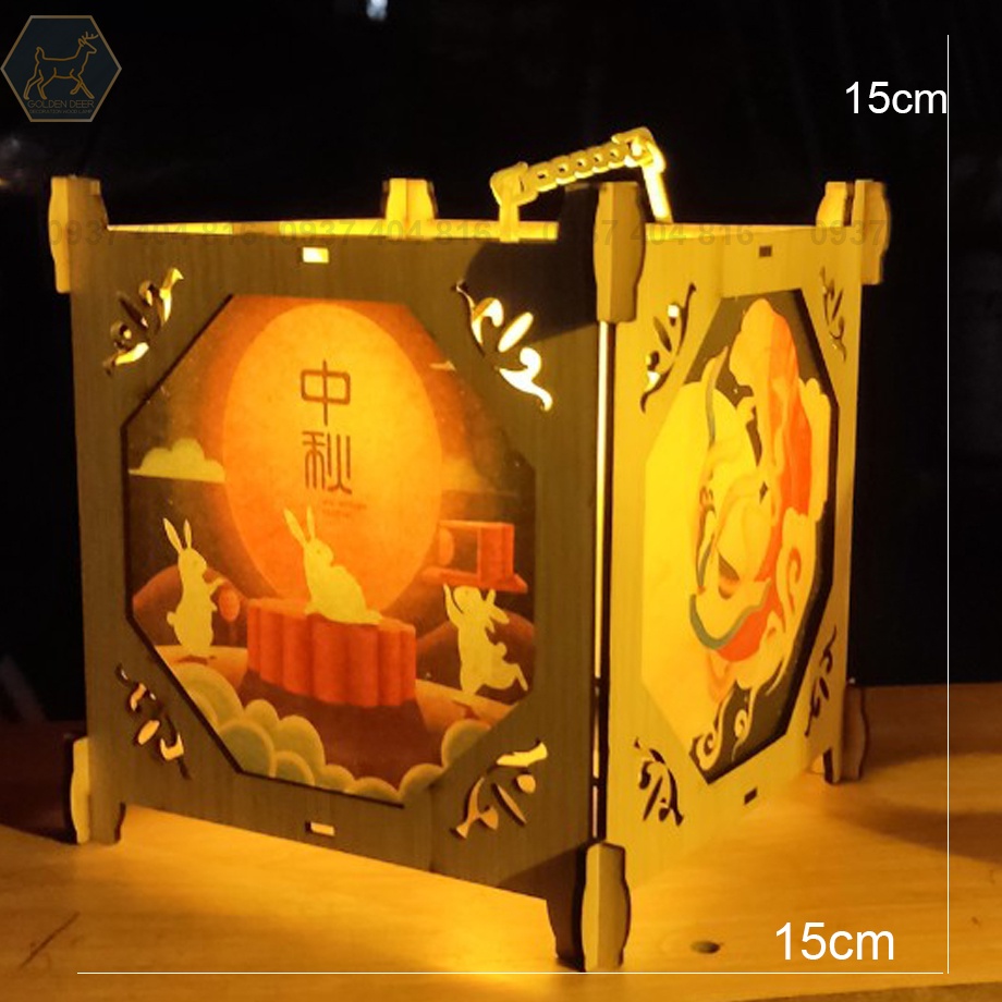 LỒNG ĐÈN GỖ  HOT TREND 2023 HÌNH CON VẬT CUTE ĐÁNG YÊU HANDMADE DIY, LỒNG ĐÈN CHO BÉ, ĐỒ TREO DECOR, HOT TREND 2022
