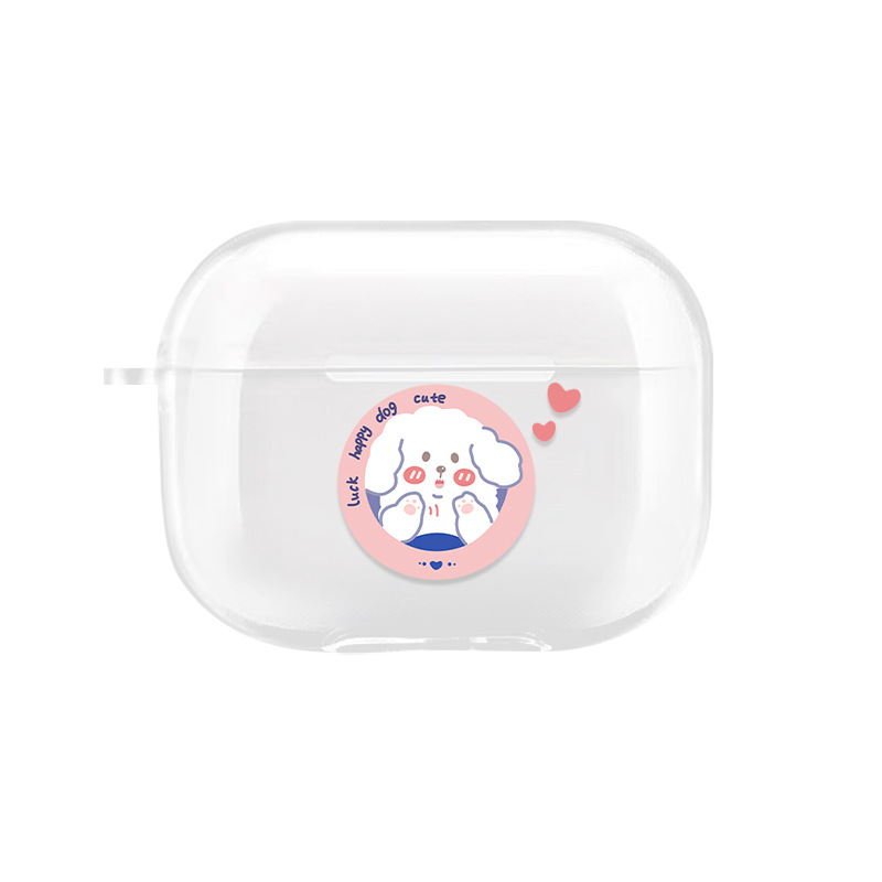 Vỏ bảo vệ hộp sạc tai nghe Airpods thế hệ 1/2 bằng Silicon dẻo họa tiết dễ thương