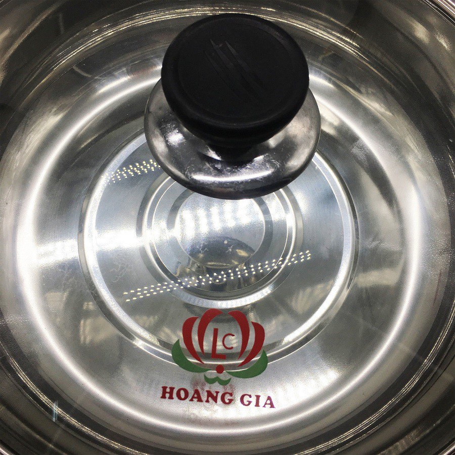 Nồi Ăn Lẩu, Nấu Canh, Luộc Rau Inox Nắp Kính Dùng Cho Mọi Loại Bếp