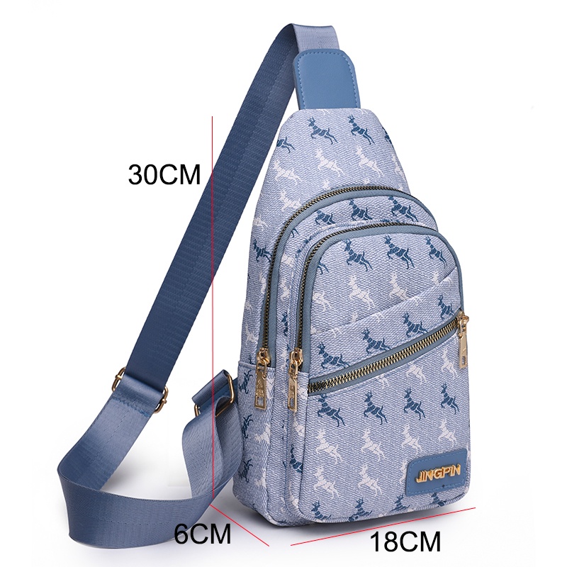 Túi đeo chéo vai da mềm màu sắc tương phản thời trang dành cho nữ