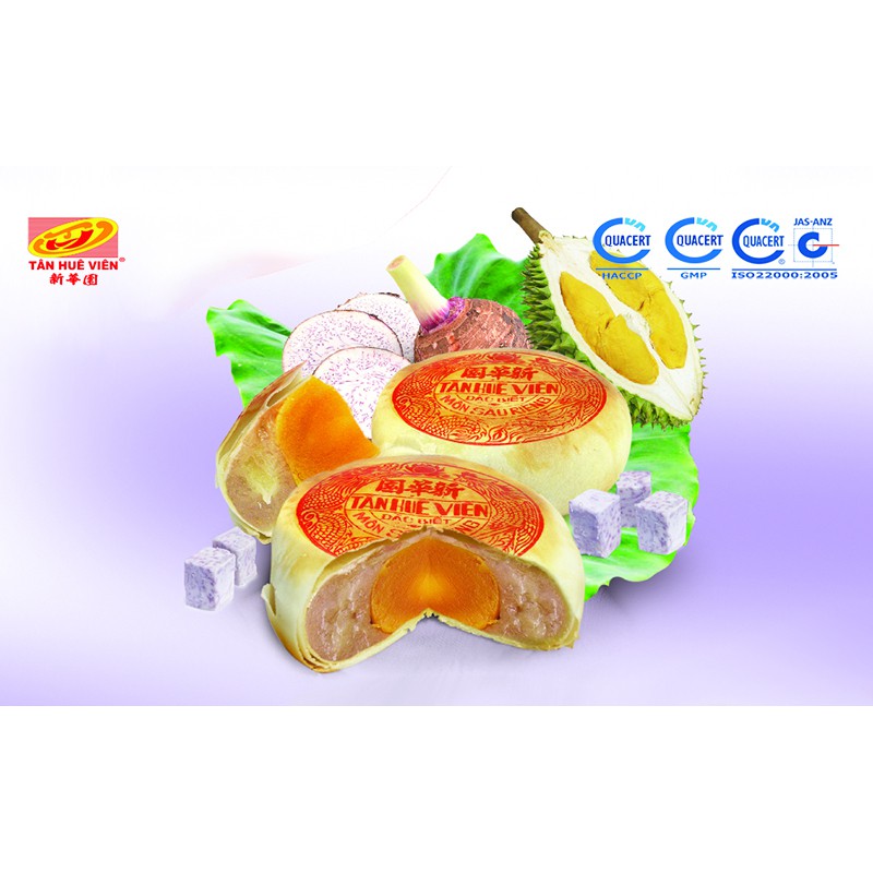 Bánh Pía Sóc Trăng TÂN HUÊ VIÊN Khoai Môn Sầu Riêng 4 sao - Túi 540g - DATE MỚI LẤY TRỰC TIẾP TẠI XƯỞNG !