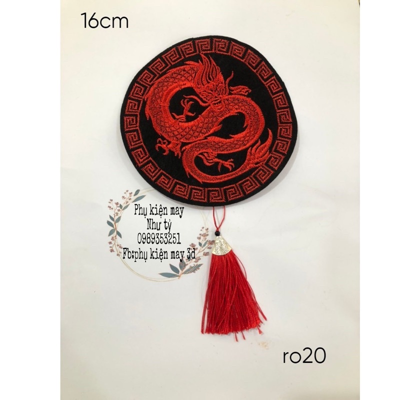 Tấm tròn thêu xinh xắn