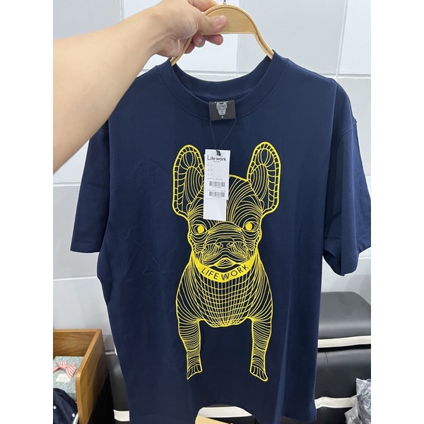 (Hàng Xuất Xịn)Áo Lifework xanh than chó nhũ