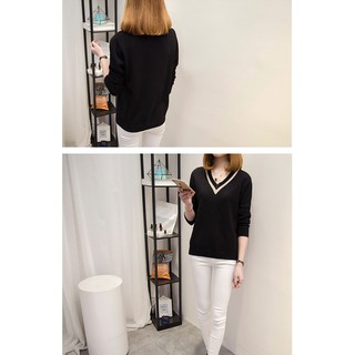 áo len nữ đẹp, len cổ V ( đủ size)