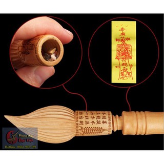 Bút văn xương gỗ đào tự nhiên - kích hoạt đường công danh học vấn