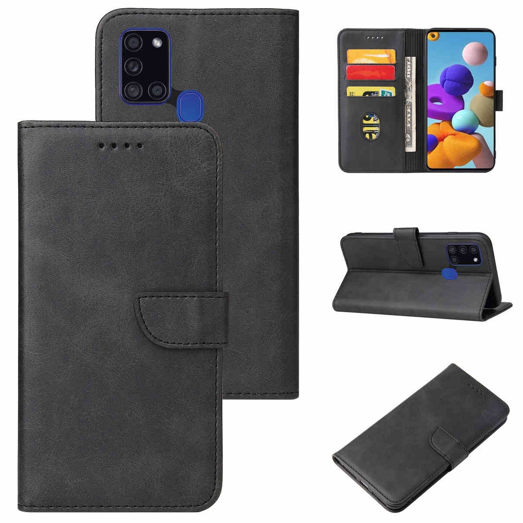 Bao Da Điện Thoại Nắp Lật Kèm Ngăn Đựng Thẻ Cho Samsung A21S A51 A71 J4PLUS A70 A72(5G) A32(5G)