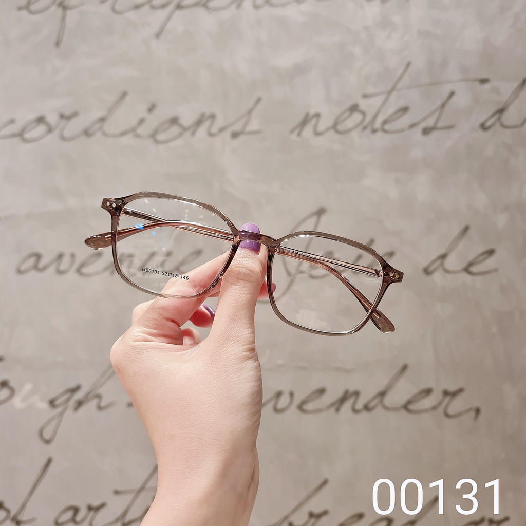 Gọng kính nam nữ Lilyeyewear mắt vuông càng kính kim loại thanh mảnh màu sắc thời trang 00131 | BigBuy360 - bigbuy360.vn