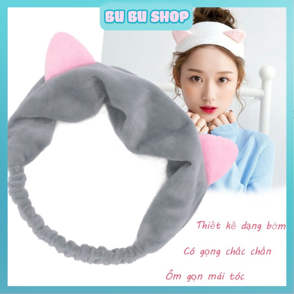 Băng đô tai mèo siêu cute thiết kế xinh xắn nhẹ nhàng dễ thương bờm tóc tai mèo turban