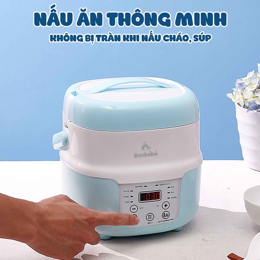 [ CHÍNH HÃNG ] Nồi nấu nhanh thông minh bonbebe bb36 dung tích 2l