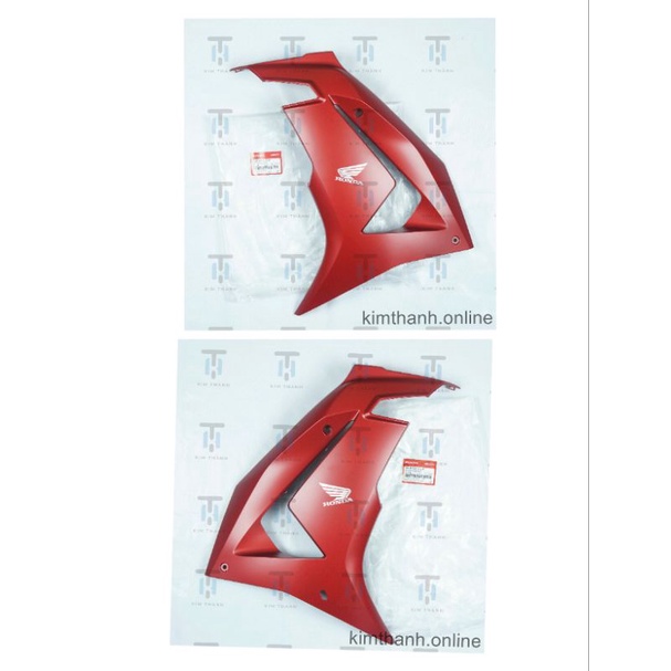 Cánh Yếm - Bửng Đỏ Nhám Tem Giấy Cánh Chim Winner X V3 2022 Chính Hãng Honda