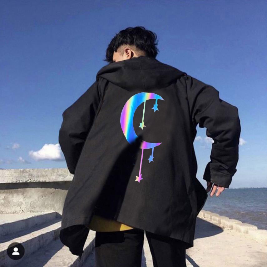 Áo Khoác Dù 2 lớp Nam Nữ Unisex - in phản quang 7 màu/Sáng Trắng (PQ002) Bao Hot | BigBuy360 - bigbuy360.vn