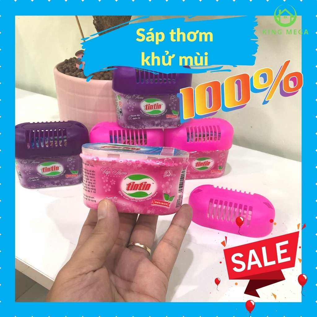 Sáp Thơm Khử Mùi Để Phòng ,Toilet , Ô Tô  - TinTin - 100G