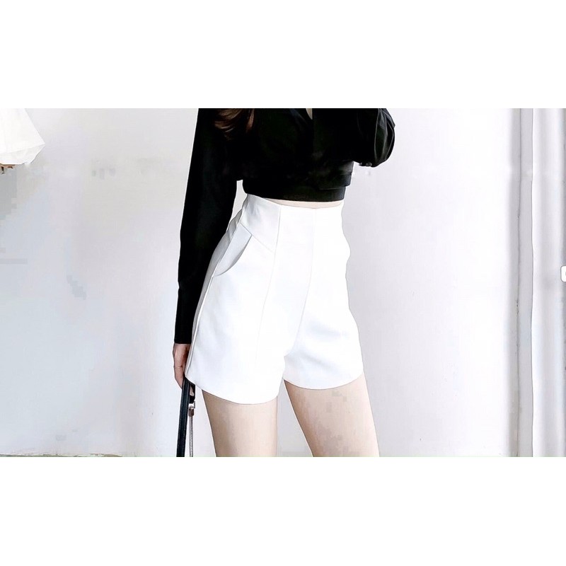 ✨QUẦN SHORT✨ Quần short cạp cao 3 màu chân dài chất tuyết mưa | BigBuy360 - bigbuy360.vn