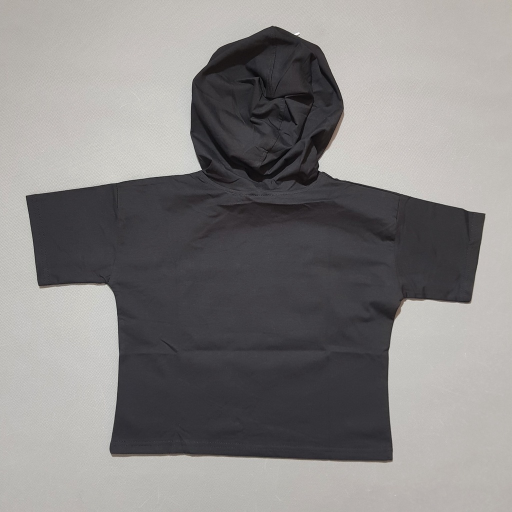 Áo thun hoddie cotton 100% mềm mát in túi xách cho bé gái ( 2 màu trắng và đen)