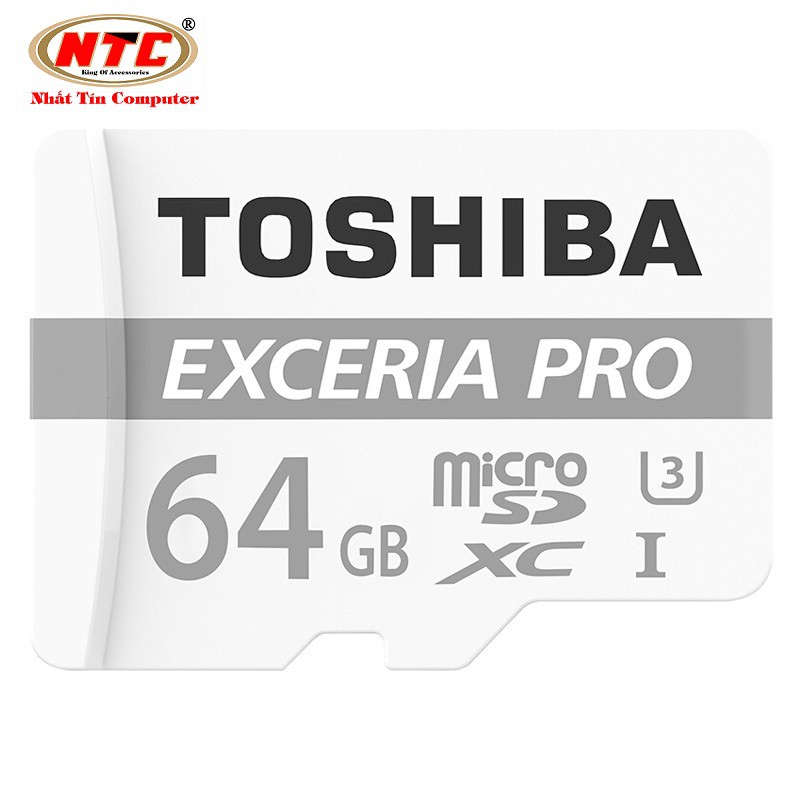 Thẻ nhớ MicroSDXC Toshiba Exceria Pro M401 64GB UHS-I U3 4K 95MB/s (Trắng)