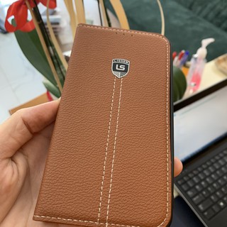 Bao da nắp gập cho Samsung Galaxy J7 Pro hiệu Lishen có ngăn để thẻ Mimosa House