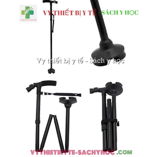 Gậy chống đèn chân chống Ngã ( gấp gọn) Trusty Cane (Gậy 1 chân)