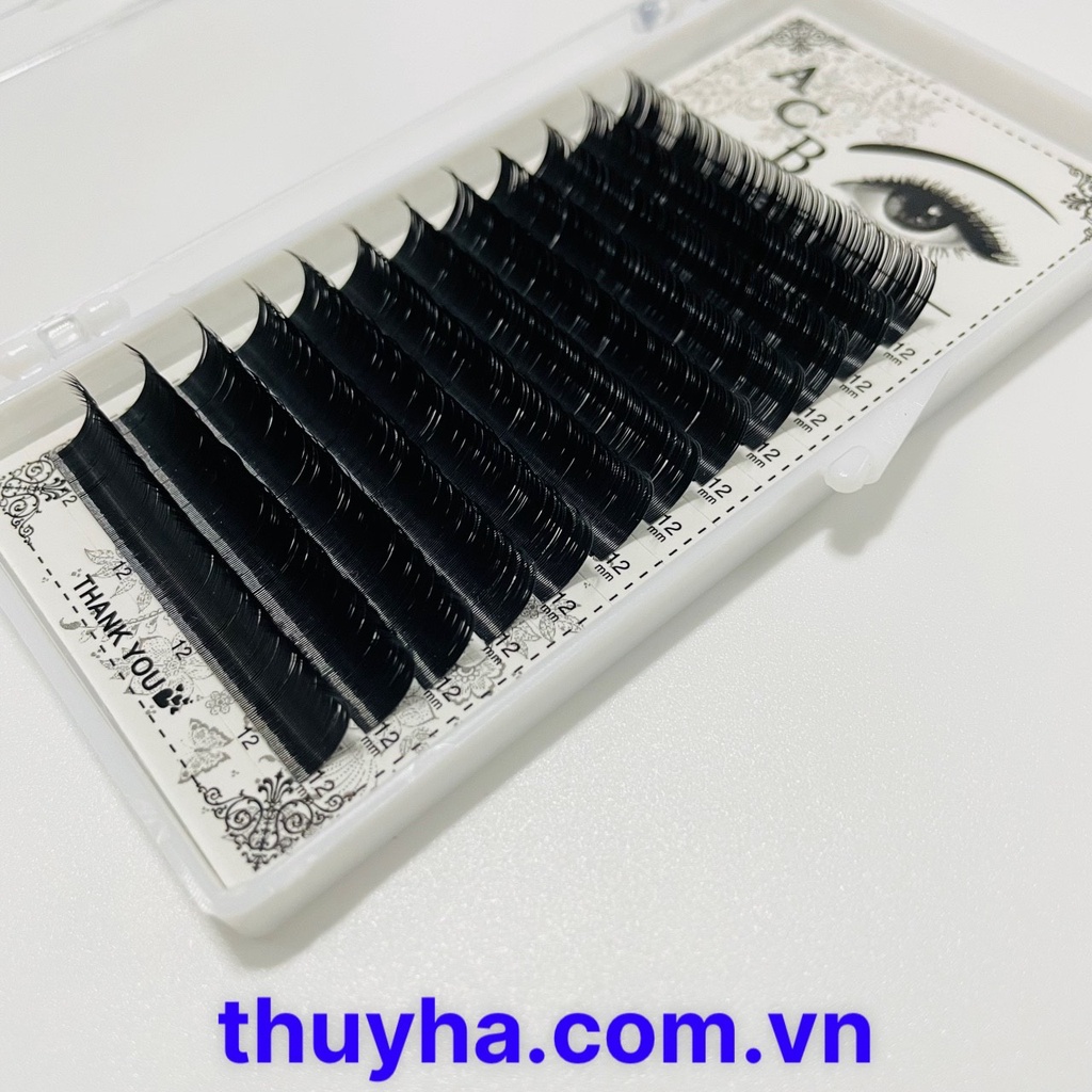 Mi khay ACB dày 0.18,0.20 độ cong C,D dùng nối volume, classic, tạo fan, dụng cụ nối mi_THÚY HÀ
