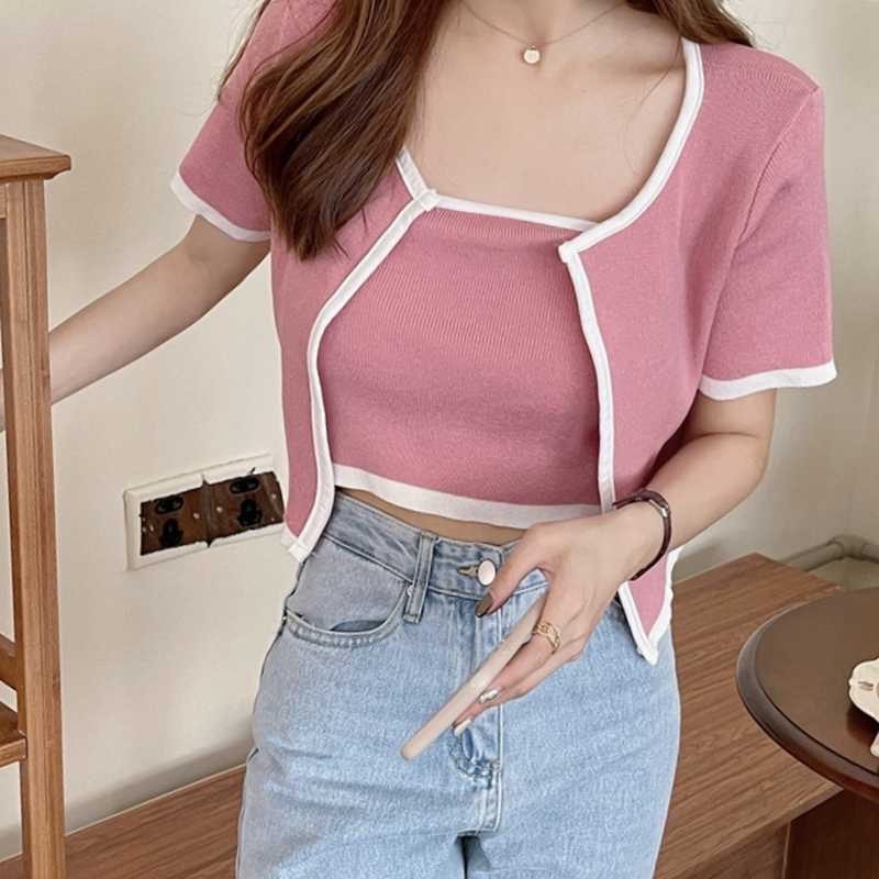 Áo Ống Viền Kèm Áo Khoác Cực Hot Phong Cách SUNA FASHION