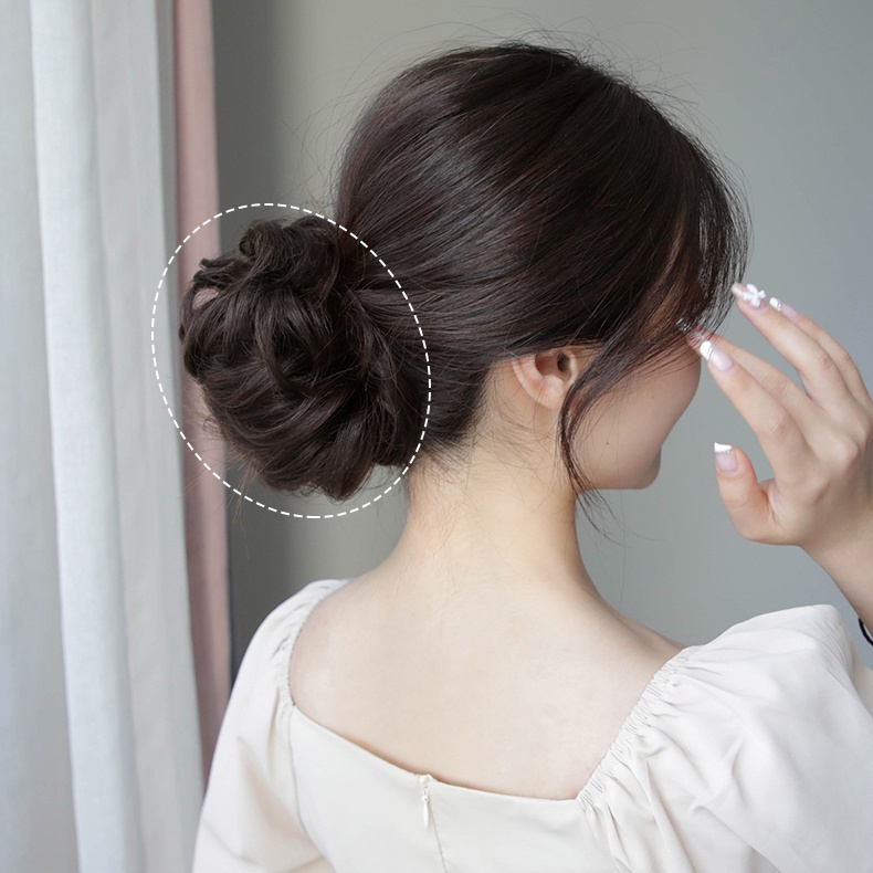 Dây Buộc Tóc Đính Tóc Giả Cho Cô Dâu