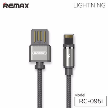 Cáp sạc từ nam châm thông minh Lightning cho iphone Ipad Remax RC - 095 hỗ trợ sạc nhanh