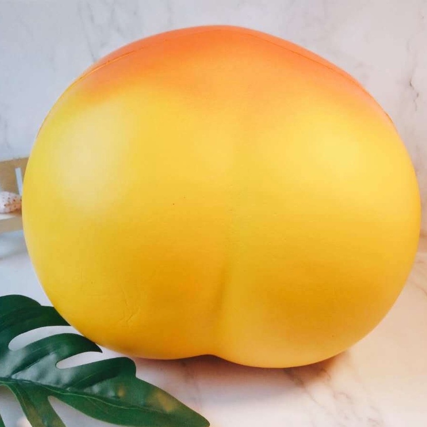 Squishy QUẢ ĐÀO MÀU VÀNG Đại Khổng Lồ Chính Hãng