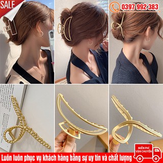 Kẹp Càng Cua Kim Loại Cố Định Tóc SIZE LỚN Cho Nữ Loại Mạ Vàng