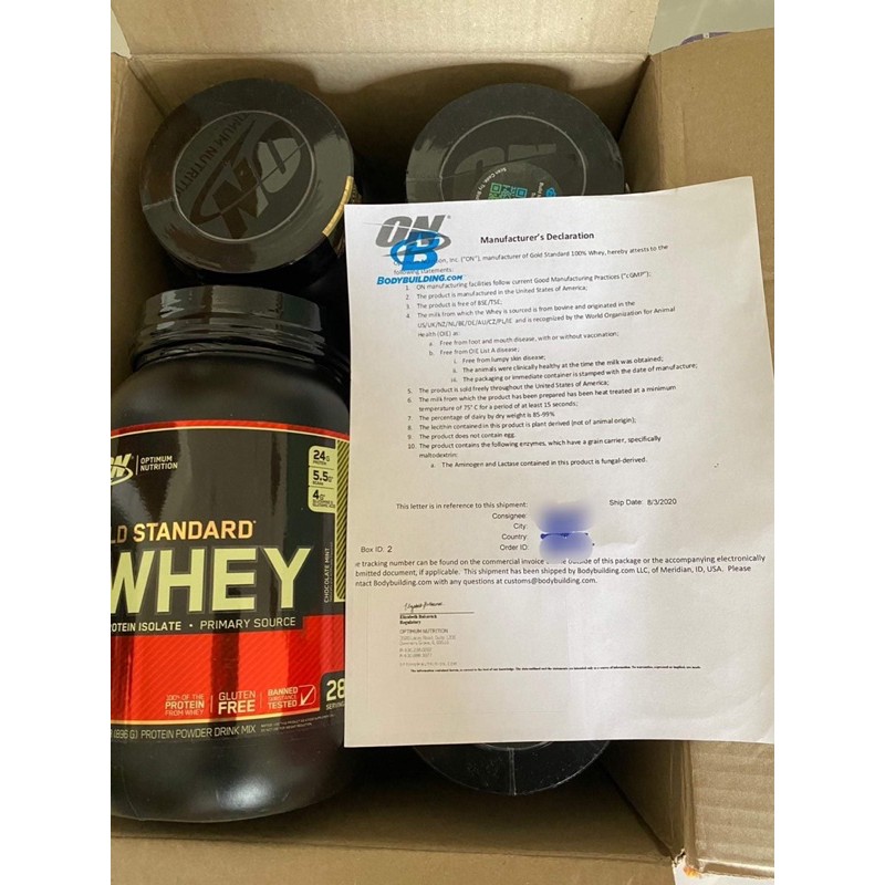 Whey protein gold standard 80 servings nhập Mỹ