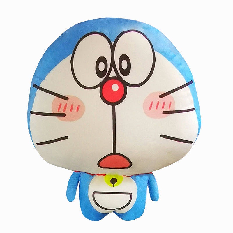 Doraemon Automotive Headrest Pillow Cartoon Cute Car Pillow Neck Pillow Car Lumbar Support Pillow Creative Car Interior Decoration csLl